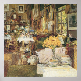 Saal der Blume von Childe Hassam, Vintage Kunst Poster