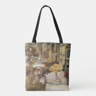 Saal der Blume von Childe Hassam, Vintage Kunst Tasche