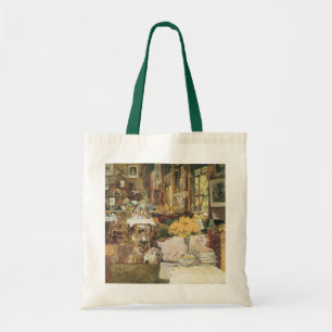Saal der Blume von Childe Hassam, Vintage Kunst Tragetasche