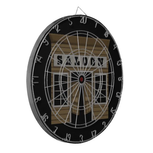 Saal-Western Dartscheibe (Vorderseite Links)