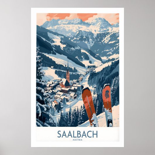 Saalbach Poster Österreich 1 (Vorne)