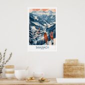 Saalbach Poster Österreich 1 (Küche)