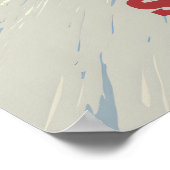 Saalbach Skicircus Skigebiet Reiseplakat Poster (Ecke)