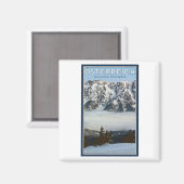 Saalbach - Valley Fog Magnet (Vorderseite/Rückseite)