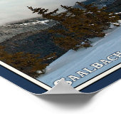 Saalbach - Valley Fog Poster (Ecke)