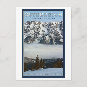 Saalbach - Valley Fog Postkarte