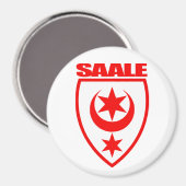 Saale (Halle) Magnet (Vorderseite/Rückseite)