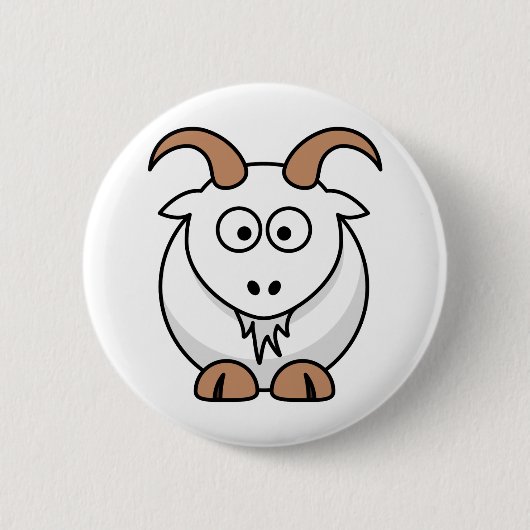 Saanen Goat Button (Vorderseite)