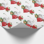 Saanen Goat Holiday Spirit Geschenkpapier (Ecke)