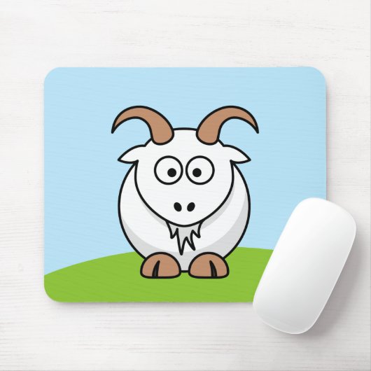 Saanen Goat Mousepad (Mit Mouse)