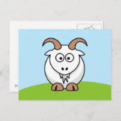 Saanen Goat Postkarte (Vorne/Hinten)