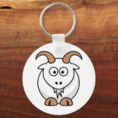 Saanen Goat Schlüsselanhänger (Vorderseite)