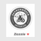 Saanenmöser Pass - Schweizer Alpen - Motorradtour Aufkleber (Blatt)