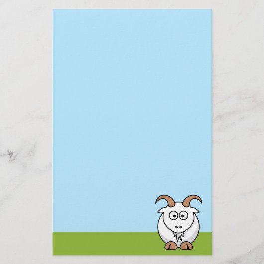 Saanenziege Briefpapier (Vorderseite)