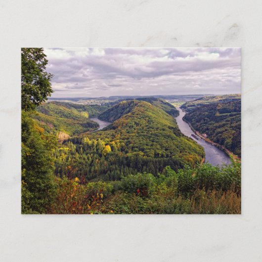 saar river bending postkarte (Vorderseite)