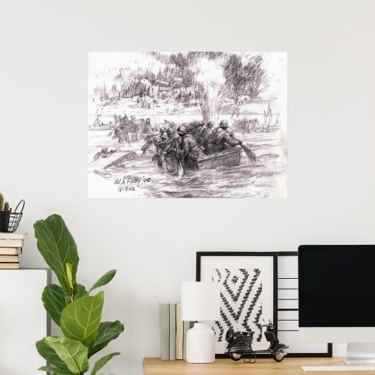 Saar unter Feuer Poster (Heimbüro)