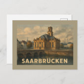 Saarbrücken Germany City Art Postkarte (Vorne/Hinten)