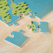 Saaremaa Estland-Karte Puzzle (Seite)