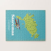 Saaremaa Estland-Karte Puzzle (Horizontal)