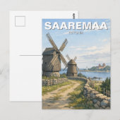 Saaremaa Estland Reise Postkarte (Vorne/Hinten)