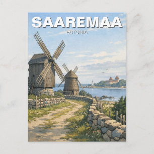 Saaremaa Estland Reise Postkarte