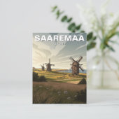 Saaremaa Estland Reise Postkarte (Stehend Vorderseite)