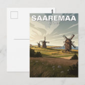 Saaremaa Estland Reise Postkarte (Vorne/Hinten)