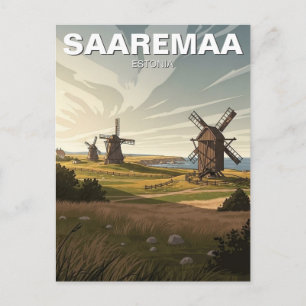Saaremaa Estland Reise Postkarte