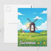 Saaremaa Estland Reise Postkarte (Vorne/Hinten)