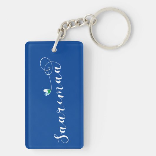 Saaremaa Flag Herz, Estland Schlüsselanhänger (Rückseite)