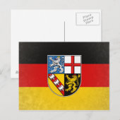 Saarland Postkarte (Vorne/Hinten)