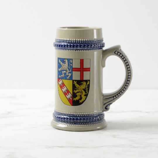 Saarland Wappen Bierglas