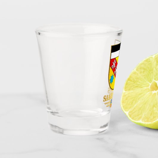 Saarlouis Kreis COA Schnapsglas (Links)