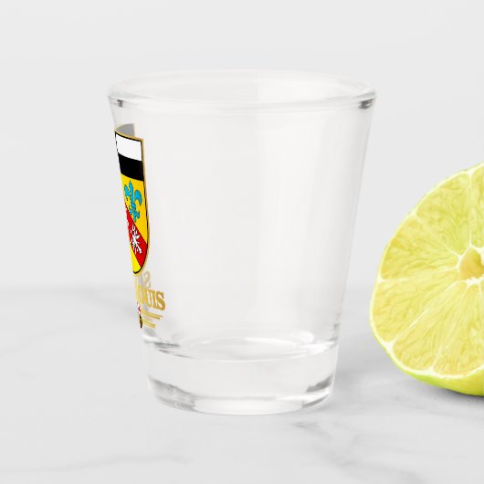 Saarlouis Kreis COA Schnapsglas (Rechts)