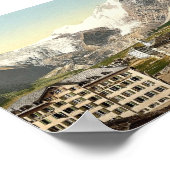 Saas Fee, Hotels, Wallis, Alpen, Schweiz Poster (Ecke)