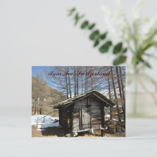 Saas Fee Postkarte (Stehend Vorderseite)