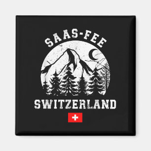 Saas-fee Schweiz Skigebiet Alpen Alpinski Magnet