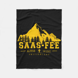 Saas-fee Schweiz Skigebiet Alpin-Skilauf Schweizer Fleecedecke