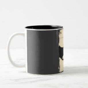 Saas Fee Schweiz Vintag Buchdecke Skigebiete Zweifarbige Tasse