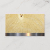 Saat und Hammer | Holzkörner Visitenkarte (Rückseite)