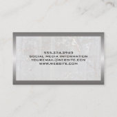 Saat und Hammer | Marmor und Metall Visitenkarte (Rückseite)