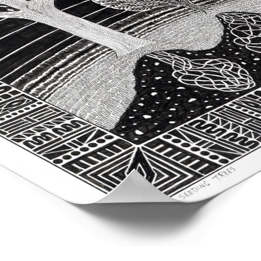 Saatbäume Poster (Ecke)