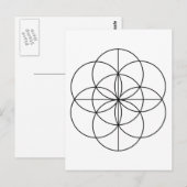 Saatgut 2 Linien Postkarte (Vorne/Hinten)