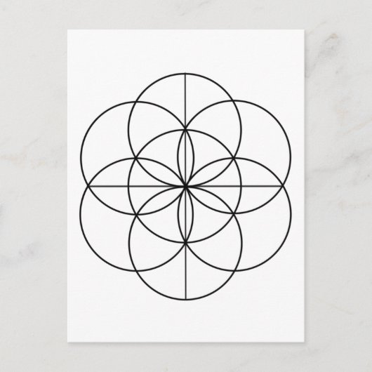 Saatgut 2 Linien Postkarte (Vorderseite)