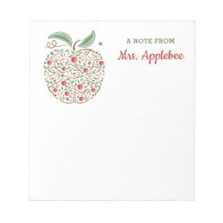 Saatgut der Apple Note Pad des Knowledge Teacher Notizblock
