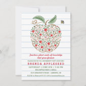 Saatgut der Apple-Rentenkarte des Wissenslehrers Einladung (Vorderseite)