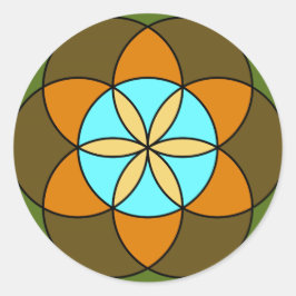 Saatgut des Lebens auf der Erde Runder Aufkleber