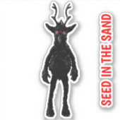 Saatgut im Sand Aufkleber (Vorderseite)