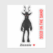 Saatgut im Sand Aufkleber (Blatt)