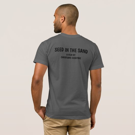 Saatgut im Sand Basic T-Shirt (Schwarz voll)